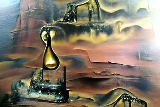 Old oil drill