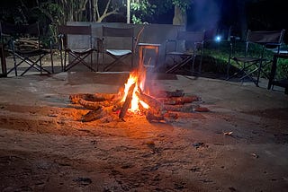 Fellowship around the fire