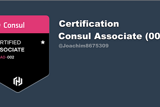 Certification: Consul Associate (002)