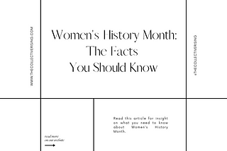 Women’s History Month: The Facts You Should Know