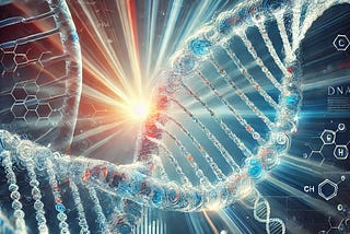 Understanding the genetics of autoimmune disease. Picture of DNA.