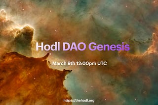 HODL DAO Genesis