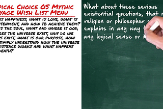 The Choice OS Mythic Voyage Wish List for Happiness