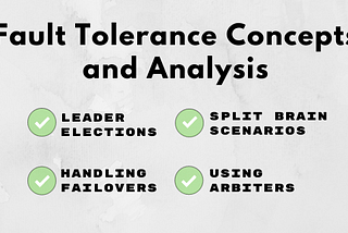 Fault tolerance concepts & analysis