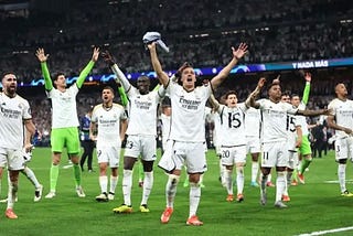 Real Madrid Lift the Champions League Trophy for the 15th time