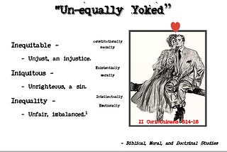 The “Equally Yoked” Coupleship
