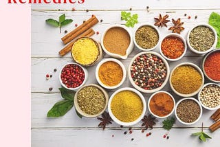 Picture showing varies natural gout remedies.