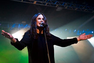 Ozzy Osbourne performing