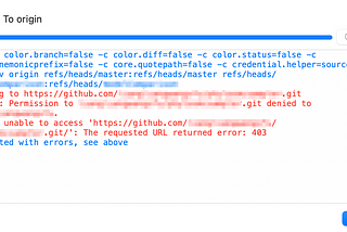 Github permission denied (error 403 )when pushing commits using Sourcetree on mac