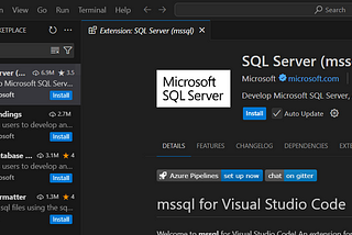 Connecting to SQL Server in Visual Studio Code in