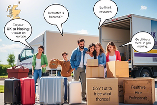 family moving abraod