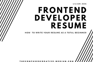 Frontend Developer Resume