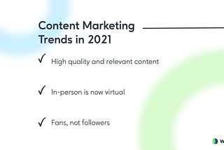 Content Marketing Trends You Need to Pay Attention to in 2021