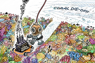 Global warming represents a greater threat for coral growth than decreasing pH levels