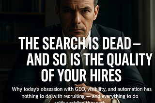 The Search Is Dead — and So Is the Quality of Your Hires