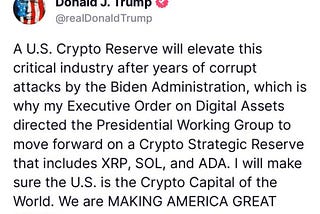 Bitcoin Rebounds Following Reports of Donald Trump’s U.S. Crypto Reserve Plans