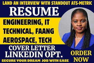 I will write standout resumes for IT, software engineer, aerospace, cloud developer