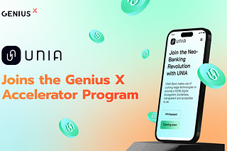 Genius X onboards UNIA neo-bank