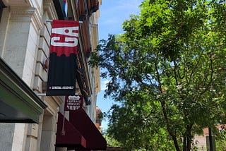 The GA banner is displayed outside the Chinatown DC campus