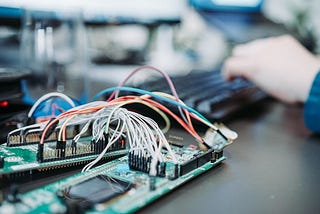 wires and devices for iot project