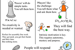 “Managers and employers, do you want pawns? Or players?” — visual nugget 22.08