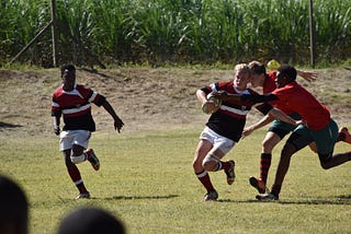 Wolfpack Rugby Celebrates Win Vs. Bellman