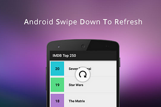[Android] 당겨서 새로고침 간단하게 구현하기