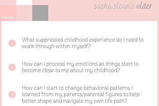 Sasha Sloan’s Older and Childhood Reflection