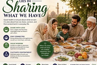 The Beauty of Life Lies in Sharing What We Have.