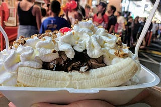 Banana Split: Photograph by Ryan Mackman at Jaxson’s Ice Cream Parlor & Restaurant in Ft. Lauderdale, FL