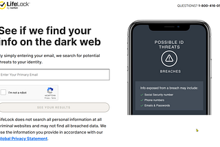 Norton Lifelock, https://lifelock.norton.com/breach-detection#