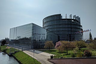 Inside the European Parliament in Strasbourg