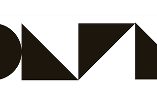 Page footer made from geometric shapes