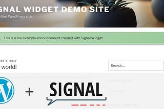 How to integrate Signal Widget into your WordPress installation