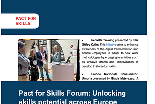 ReSkills Training Pact For Skills Forum’da Yetkinlikleri Konuştu.