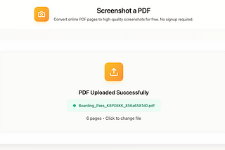 upload the pdf you want to convert into an image