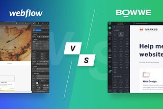 BOWWE vs. Webflow | Website Builders Comparison