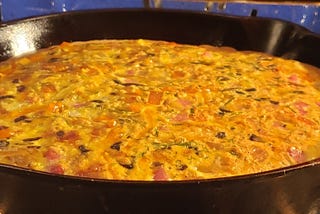 Dairy Free Potato Frittata in Cast Iron Skillet