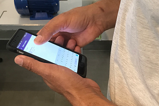 Usability testing session for an IoT product