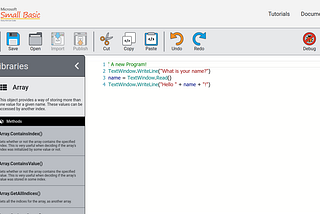 Overview — Microsoft Small Basic