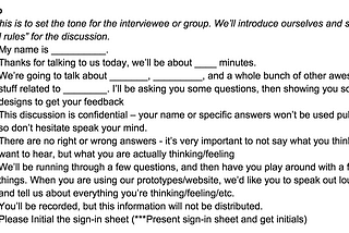 Creating an effective discussion guide for your User Research