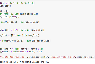 Finding the duplicate number in the given list with o(n) time complexity.