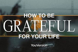 How to Be Grateful for Your Life