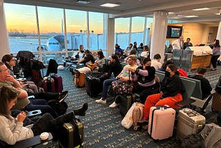 Stranded Passengers courtesy of CNBC