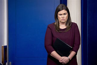 Exit Sarah Sanders