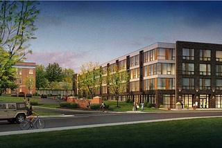 A rendering of the senior living and early learning center at the former Graymont School site