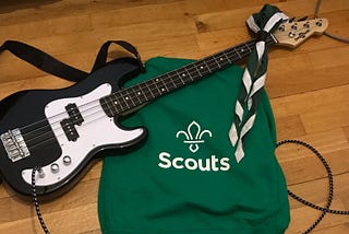 A badge, a bass and how my son learnt to never give up