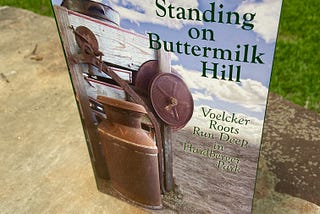 Photograph of the book “Last Farm Standing on Buttermilk Hill” by Gayle Brennan Spencer.