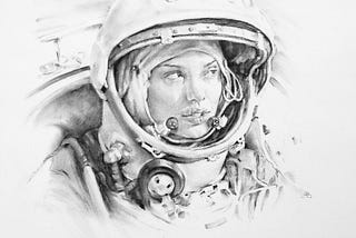 Inspired by Angelina Jolie art: Astronautrix