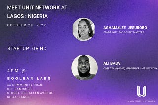 Meet Unit Network At Lagos Event